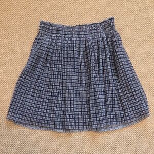 Zara Kids Brown and Gray Plaid Skirt